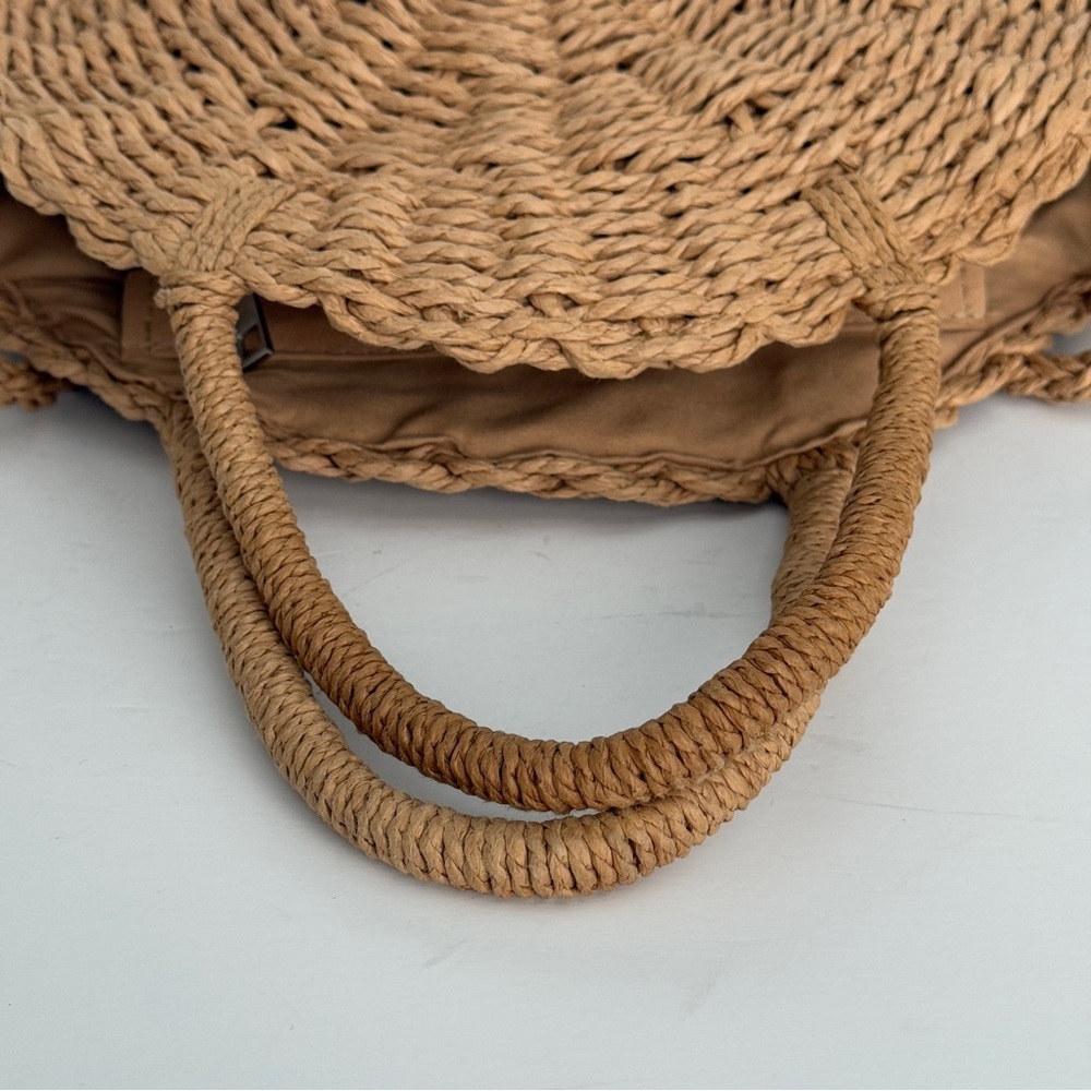 Straw Woven Bag Straw Tote Bag Straw Bag Large St… - image 6